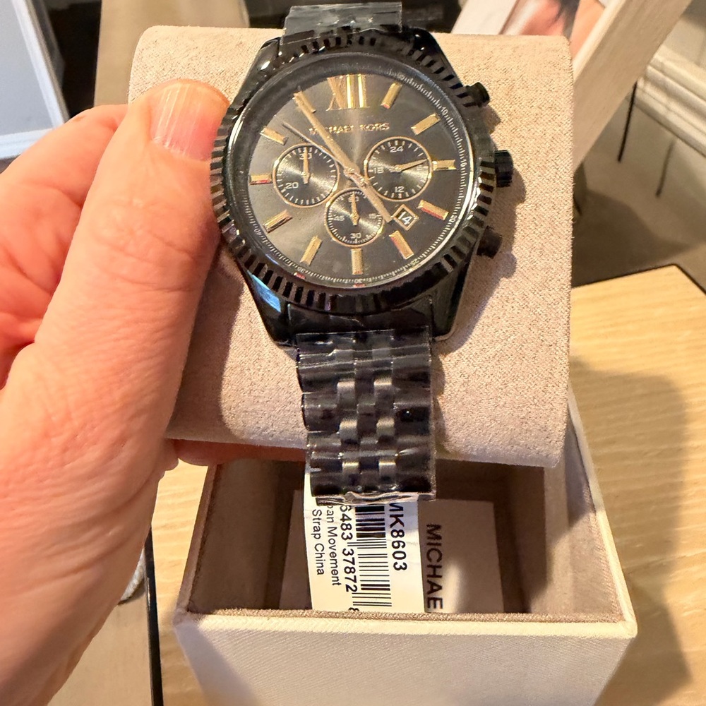 Michael Kors Black Stainless Steel Bracelet